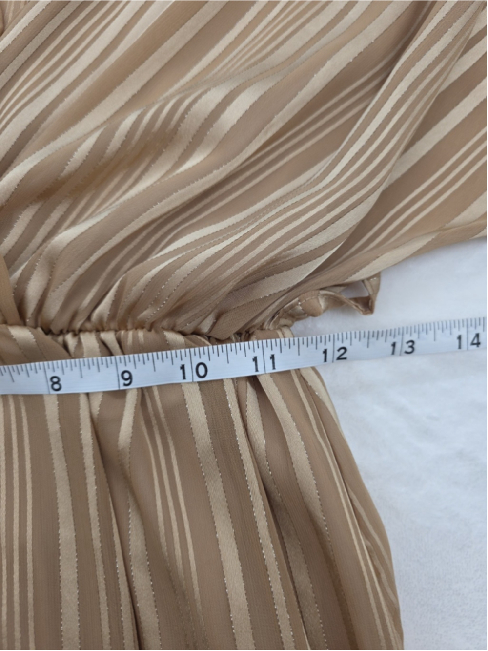 Made in Italy Striped Maxi Dress Boho Ruffle Tiered Romantic High Low S - Picture 15 of 15